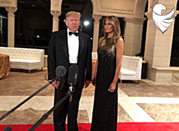 Trump and the First Lady look more than beautiful