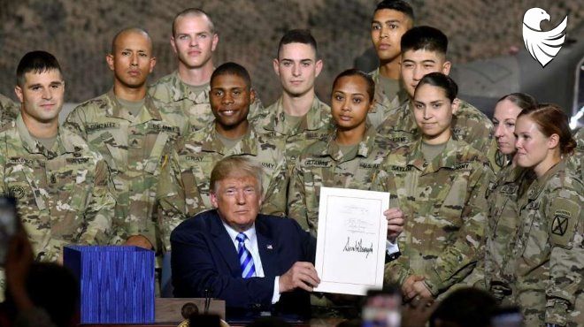 American army likes Donald Trump 